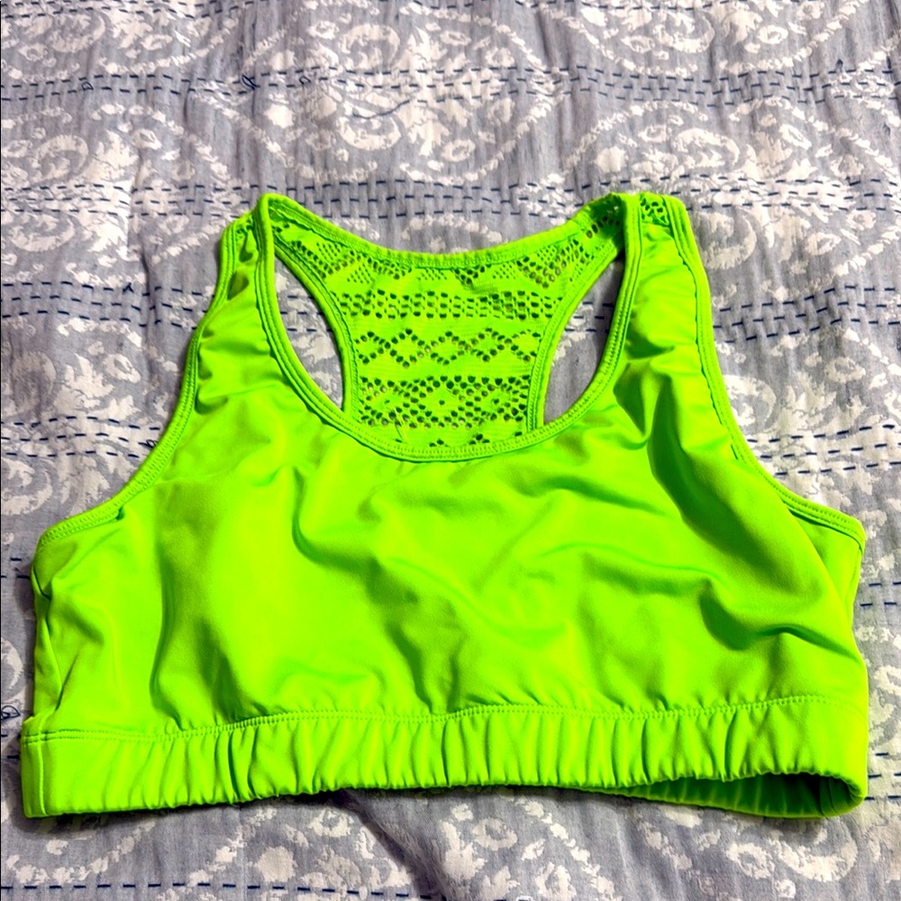 Zyia lime green Bomber *no pads* XL